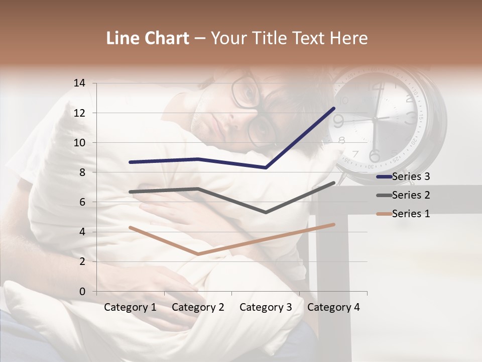 One Caucasian Weekend PowerPoint Template