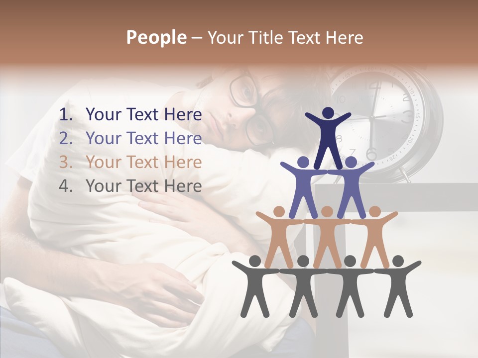 One Caucasian Weekend PowerPoint Template