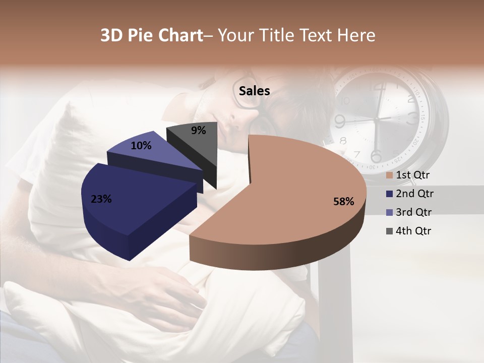 One Caucasian Weekend PowerPoint Template