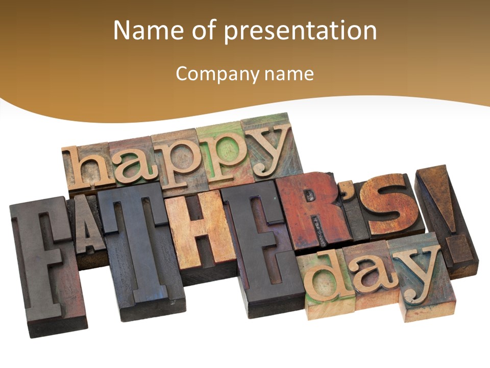 Headline Celebration Text PowerPoint Template