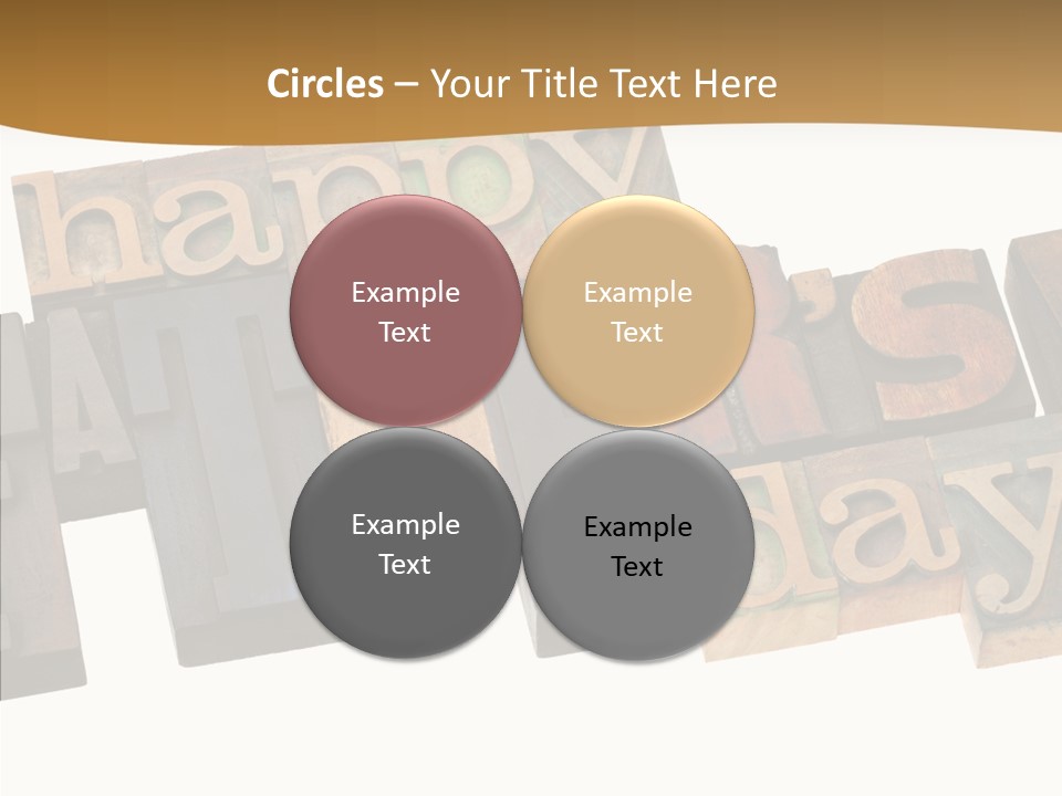 Headline Celebration Text PowerPoint Template