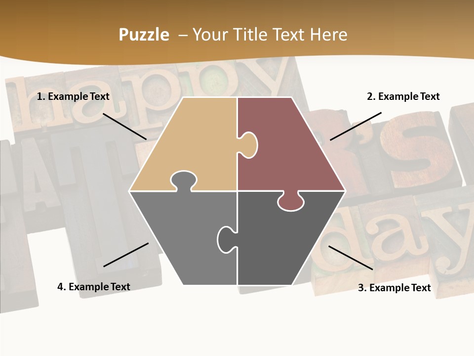 Headline Celebration Text PowerPoint Template
