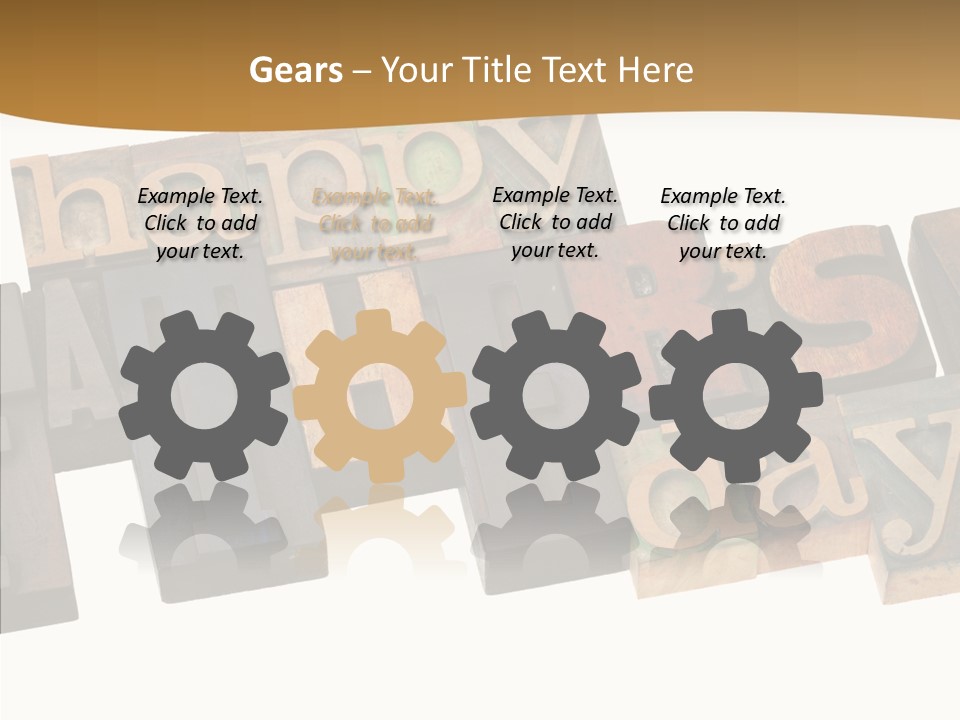 Headline Celebration Text PowerPoint Template