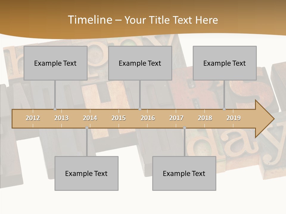Headline Celebration Text PowerPoint Template