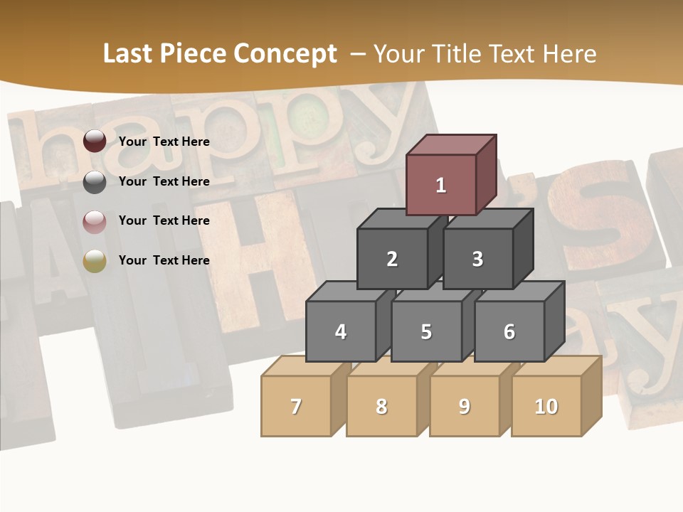Headline Celebration Text PowerPoint Template