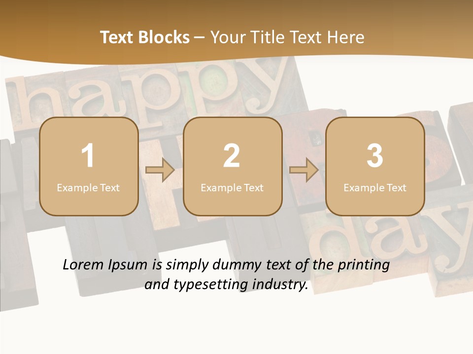 Headline Celebration Text PowerPoint Template