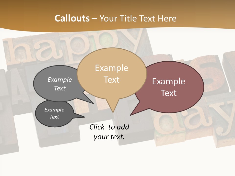 Headline Celebration Text PowerPoint Template