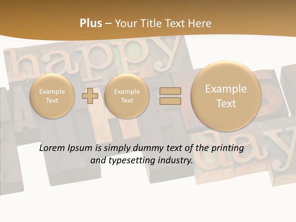 Headline Celebration Text PowerPoint Template