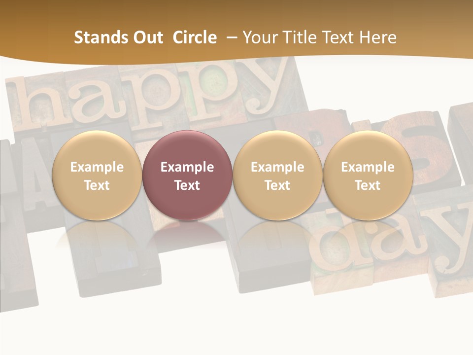 Headline Celebration Text PowerPoint Template