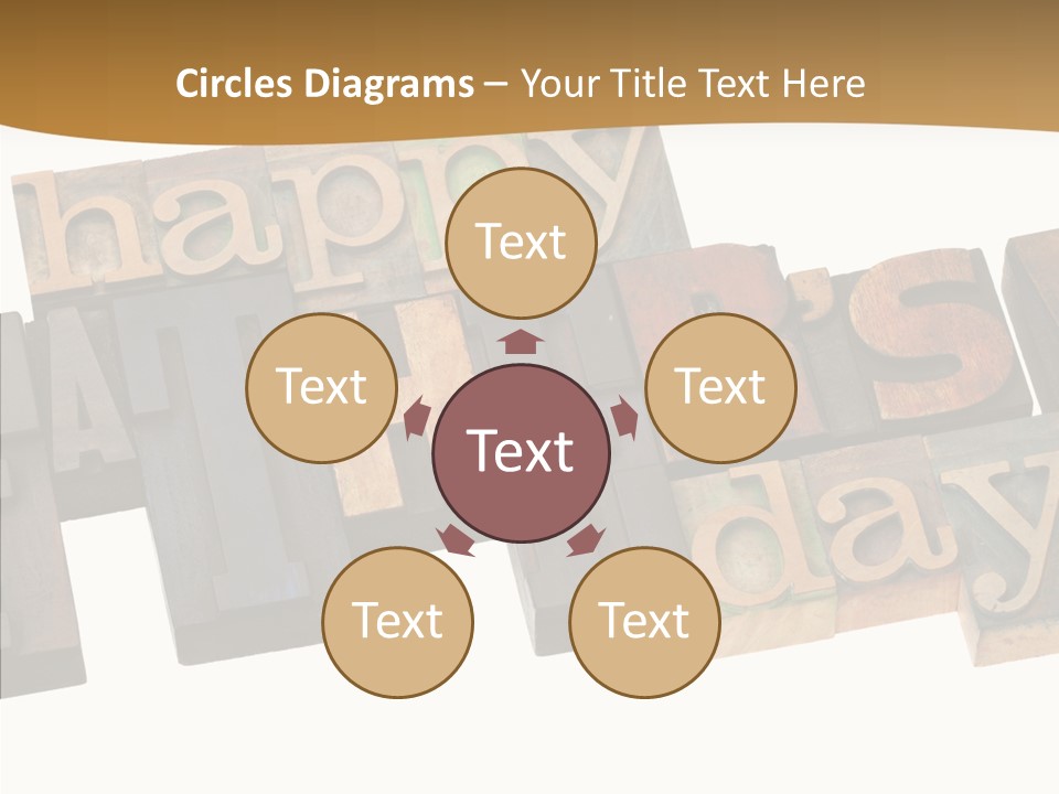 Headline Celebration Text PowerPoint Template