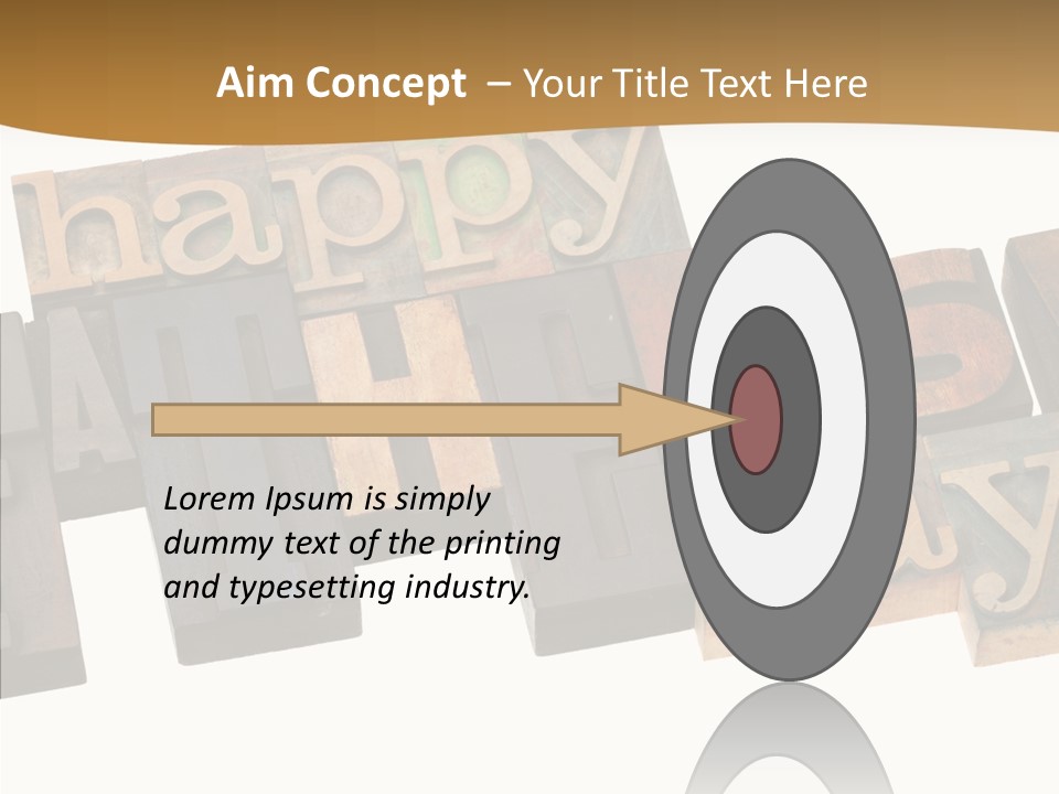 Headline Celebration Text PowerPoint Template