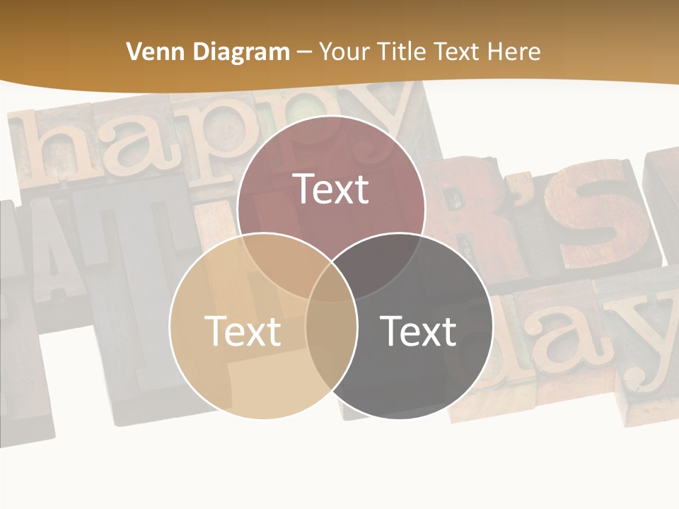 Headline Celebration Text PowerPoint Template