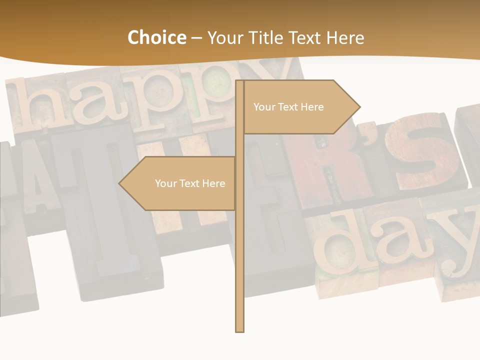 Headline Celebration Text PowerPoint Template