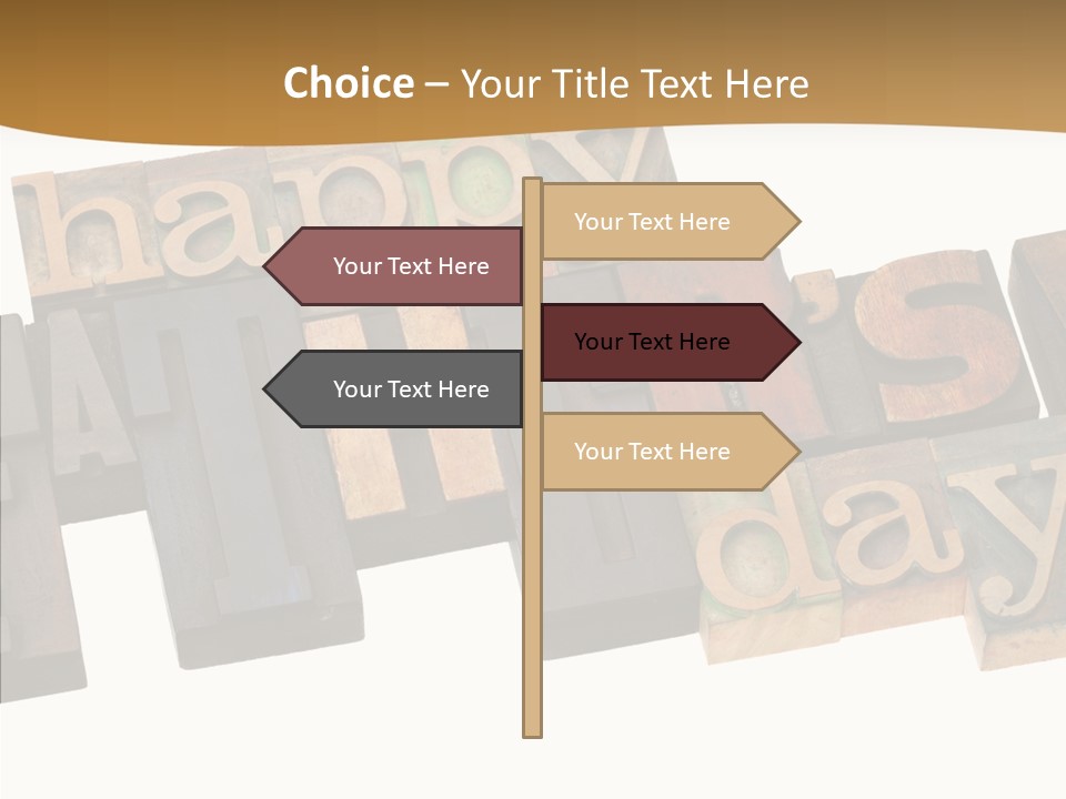Headline Celebration Text PowerPoint Template