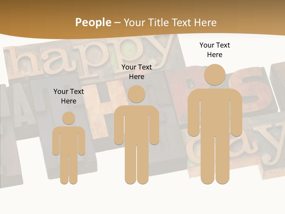 Headline Celebration Text PowerPoint Template