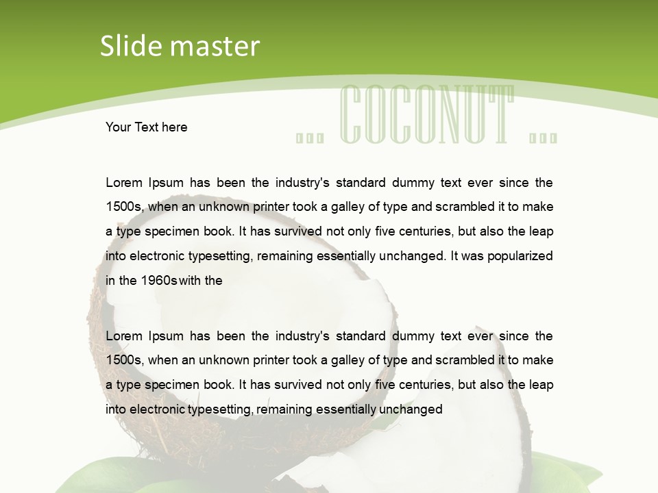 Fresh Brown Object PowerPoint Template