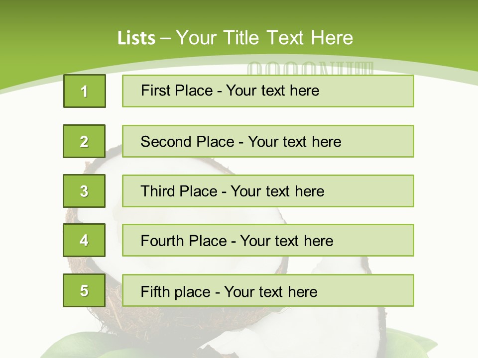 Fresh Brown Object PowerPoint Template