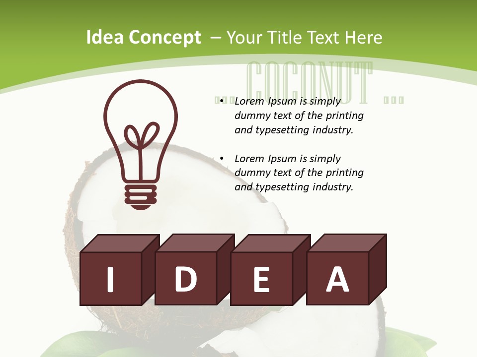 Fresh Brown Object PowerPoint Template
