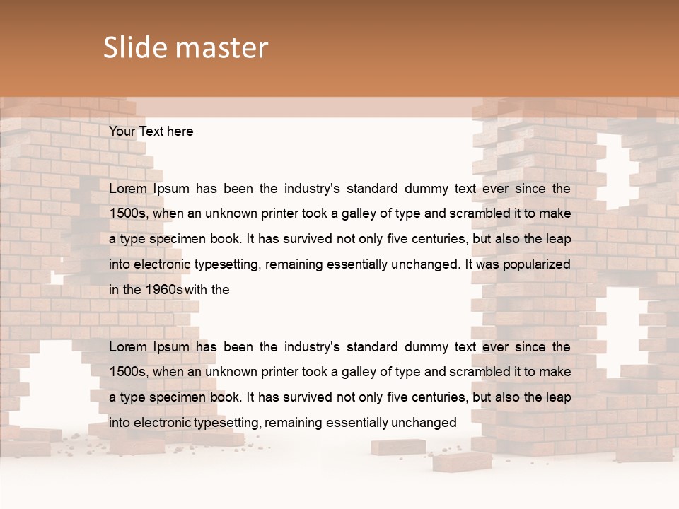 Text Pattern Illustration PowerPoint Template