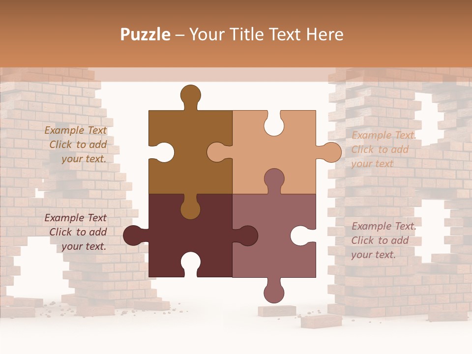 Text Pattern Illustration PowerPoint Template