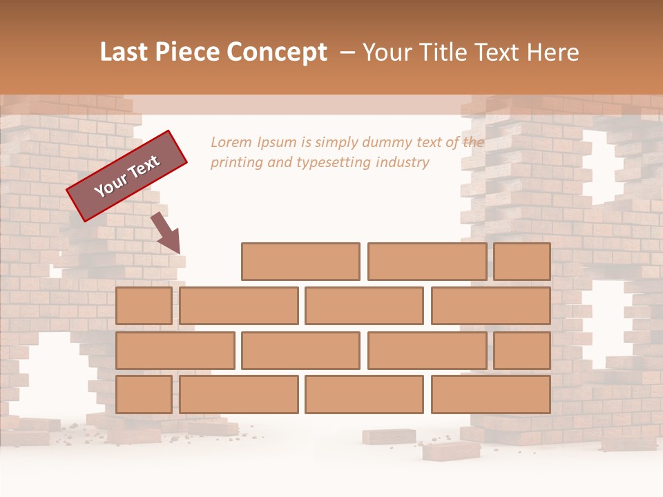 Text Pattern Illustration PowerPoint Template