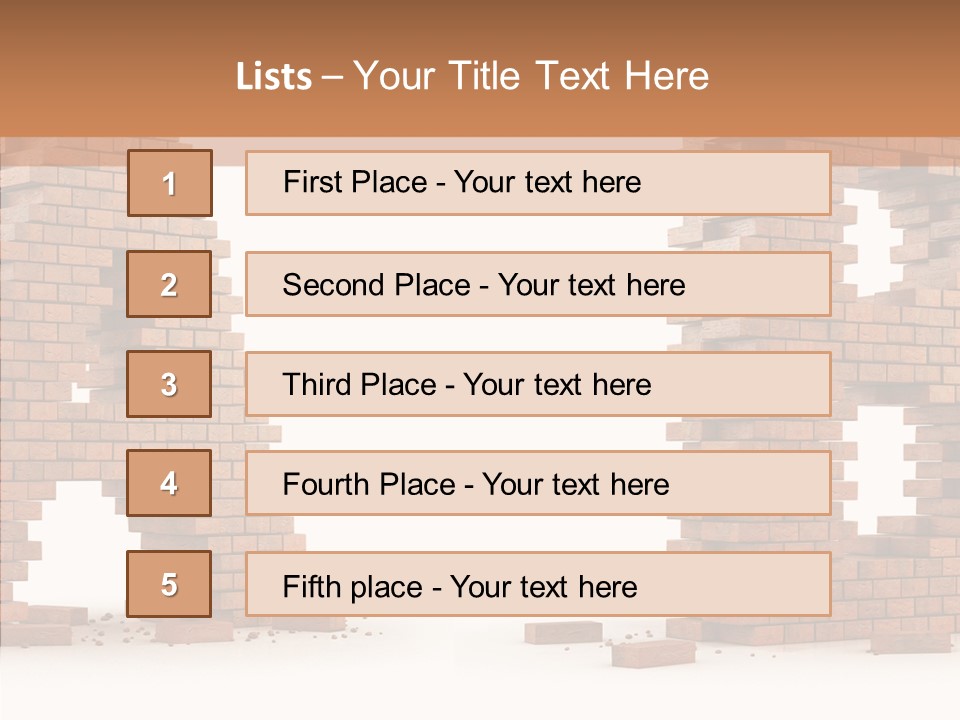 Text Pattern Illustration PowerPoint Template