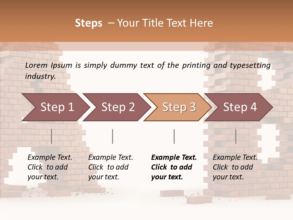 Text Pattern Illustration PowerPoint Template