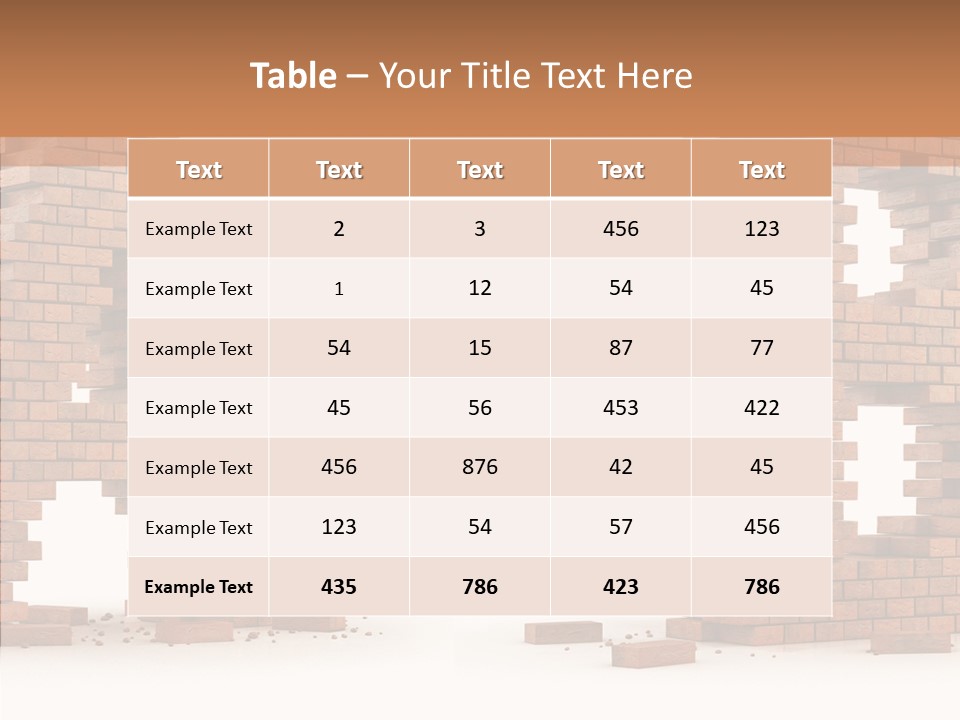 Text Pattern Illustration PowerPoint Template
