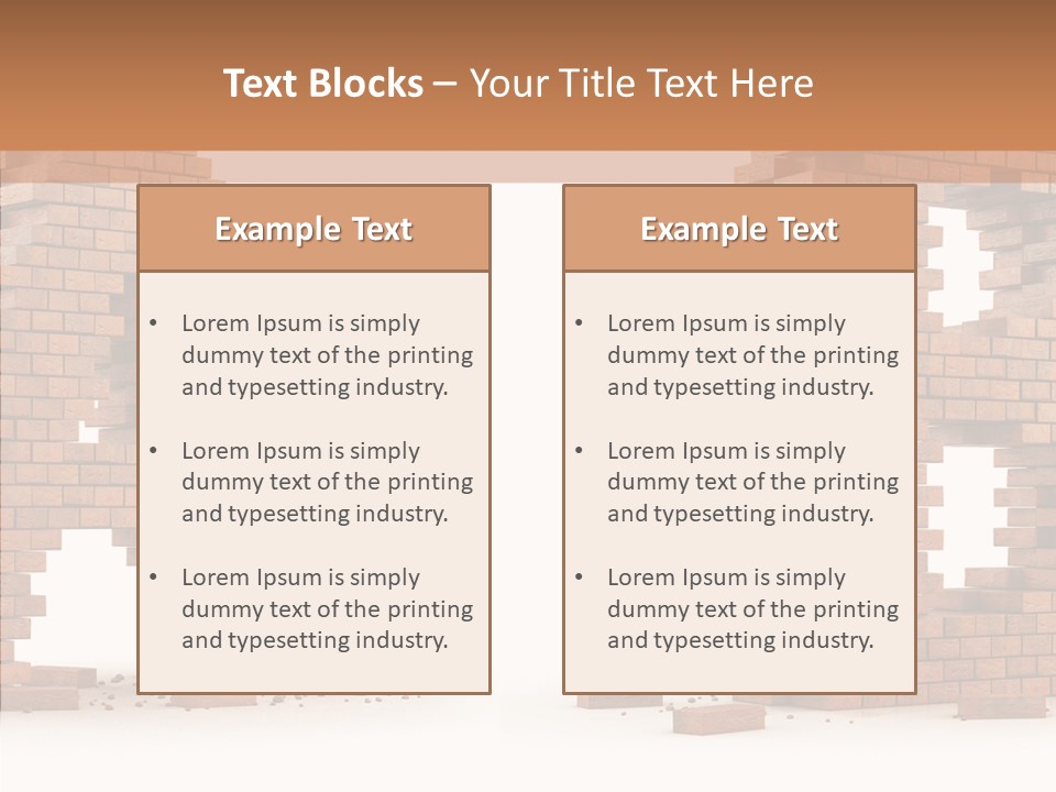 Text Pattern Illustration PowerPoint Template