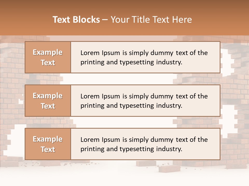 Text Pattern Illustration PowerPoint Template