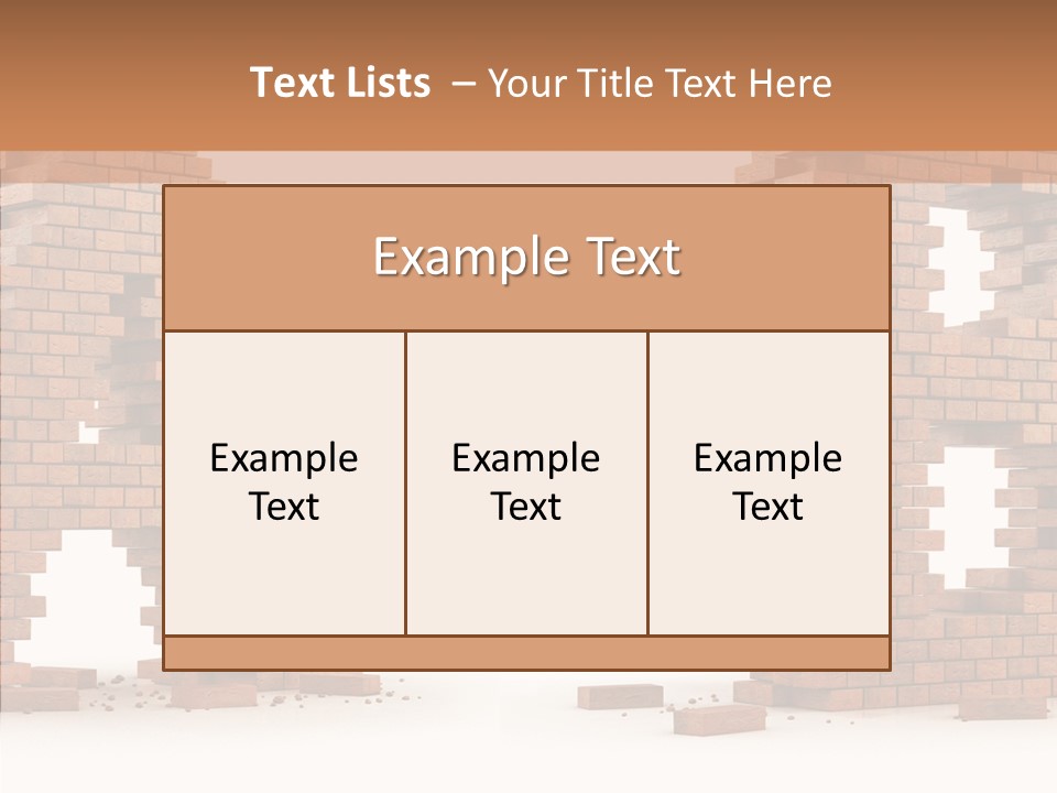 Text Pattern Illustration PowerPoint Template