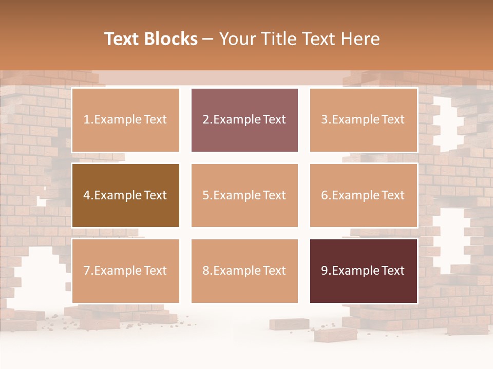 Text Pattern Illustration PowerPoint Template