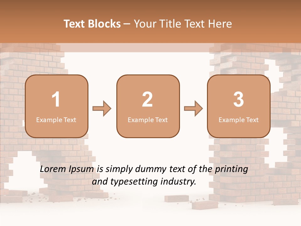 Text Pattern Illustration PowerPoint Template