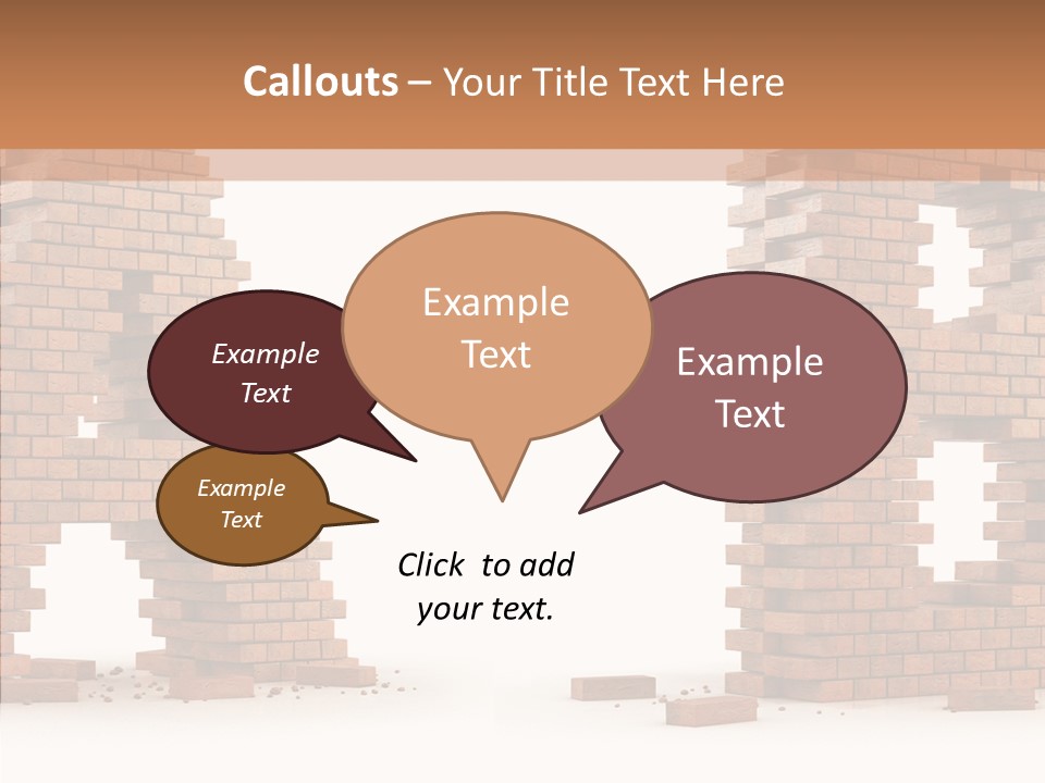 Text Pattern Illustration PowerPoint Template