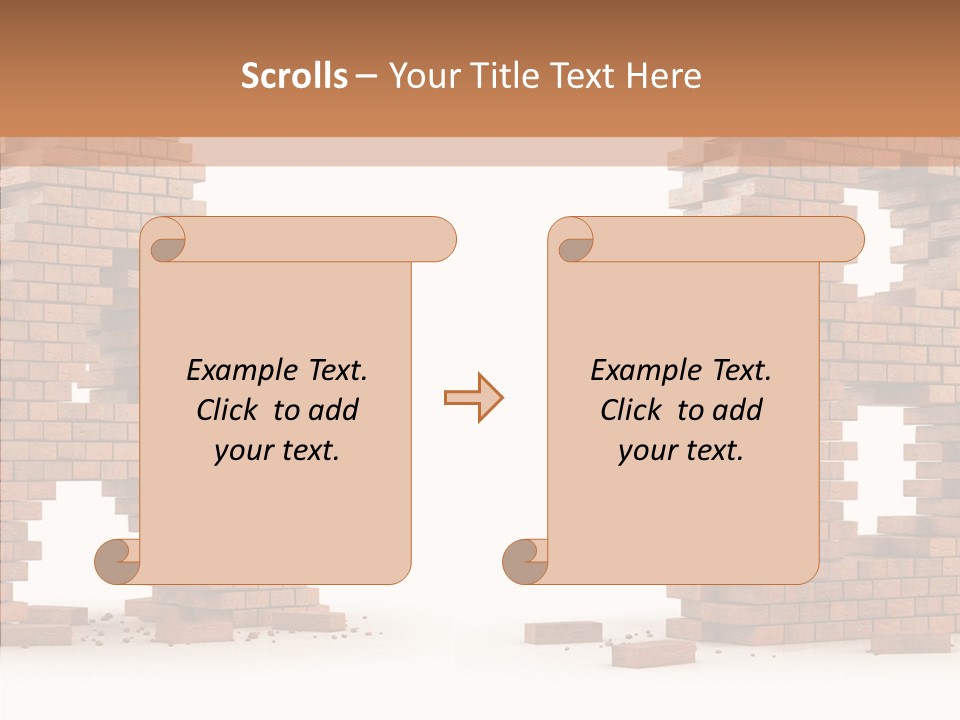 Text Pattern Illustration PowerPoint Template