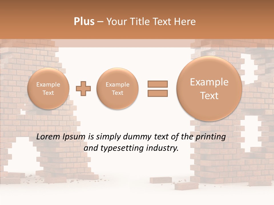 Text Pattern Illustration PowerPoint Template