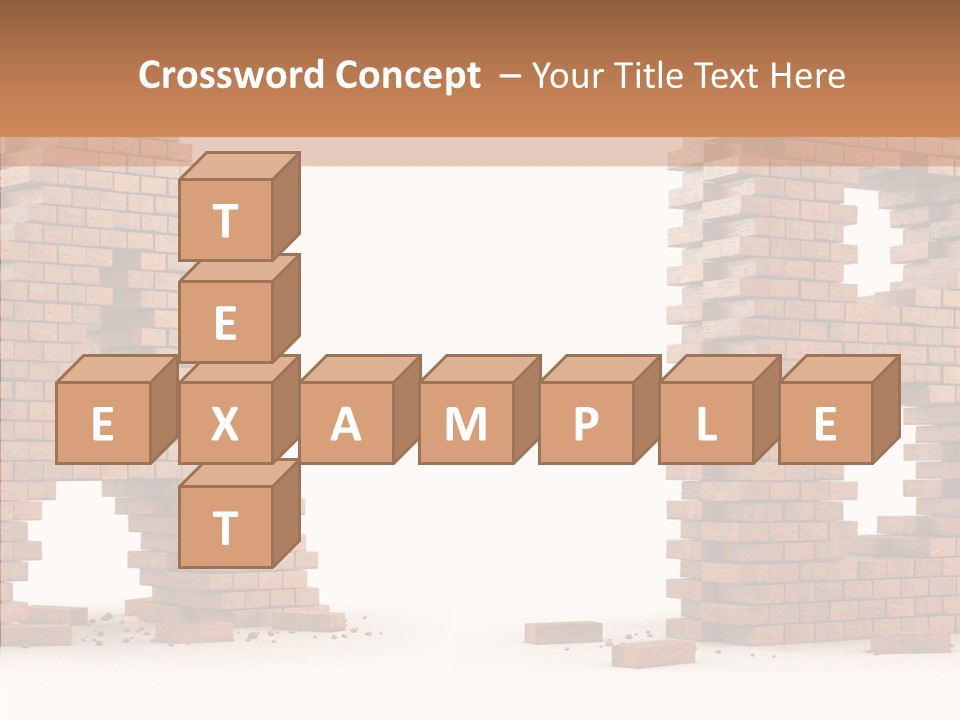 Text Pattern Illustration PowerPoint Template