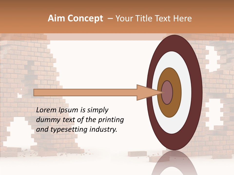 Text Pattern Illustration PowerPoint Template