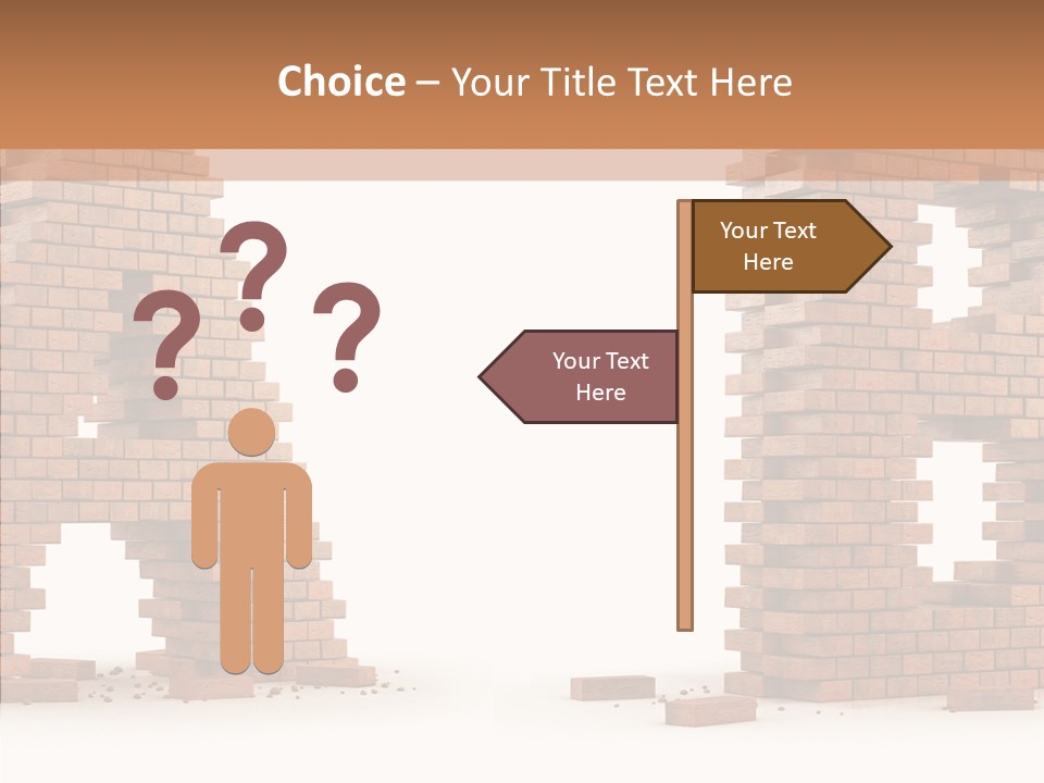 Text Pattern Illustration PowerPoint Template