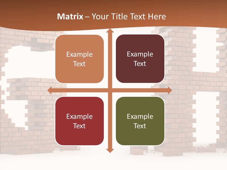 Brickwall Typography Sign PowerPoint Template