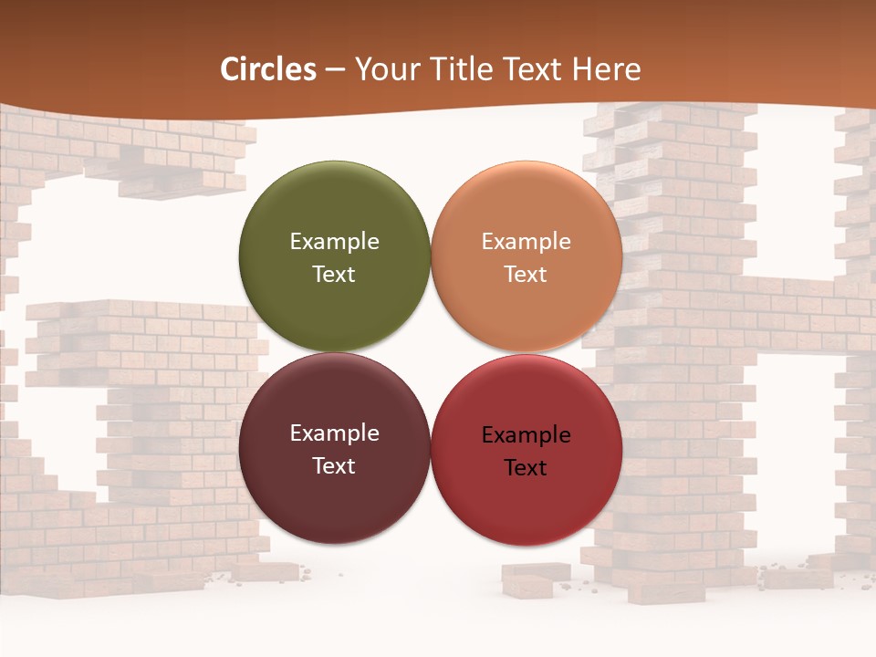 Brickwall Typography Sign PowerPoint Template