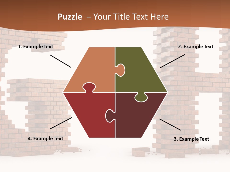 Brickwall Typography Sign PowerPoint Template