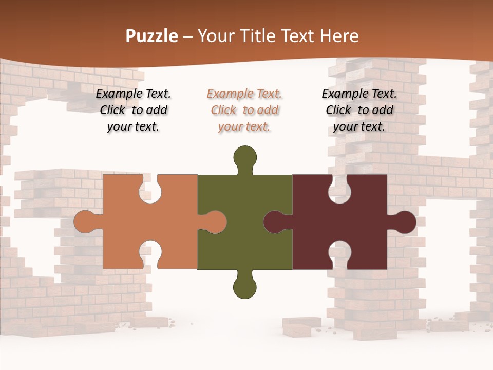 Brickwall Typography Sign PowerPoint Template