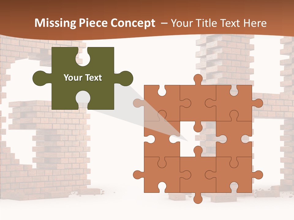 Brickwall Typography Sign PowerPoint Template