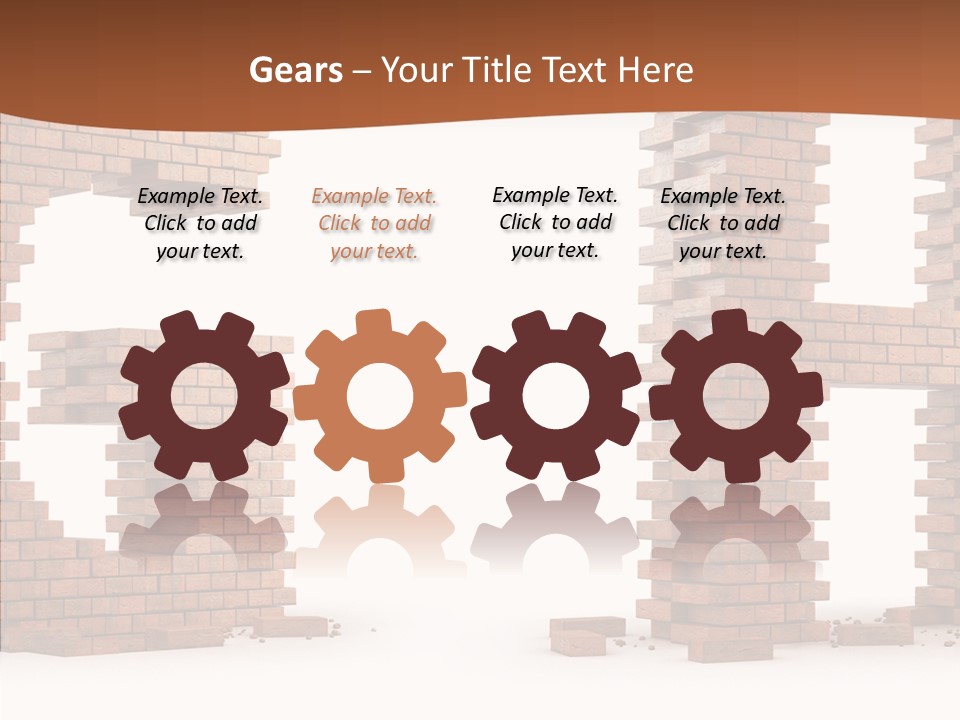 Brickwall Typography Sign PowerPoint Template