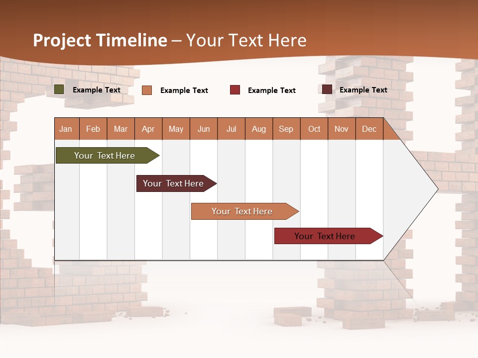 Brickwall Typography Sign PowerPoint Template