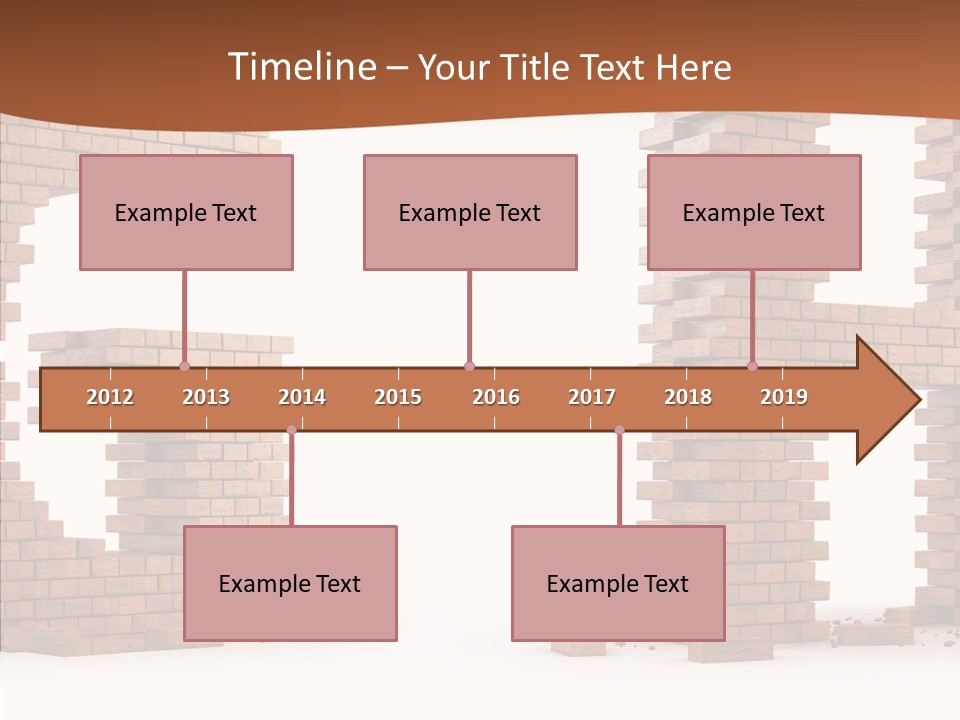 Brickwall Typography Sign PowerPoint Template