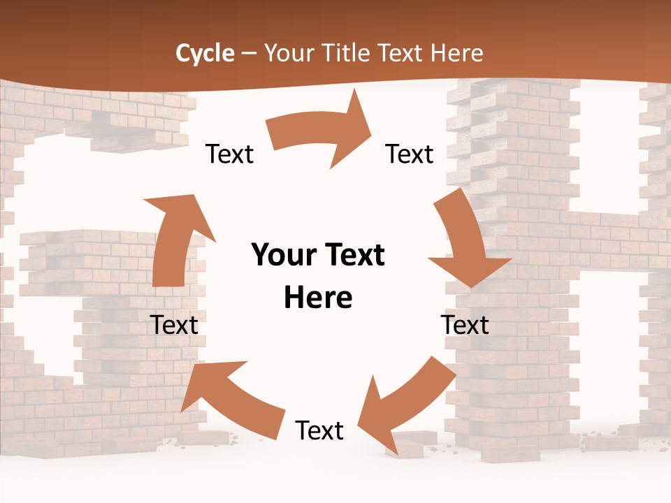 Brickwall Typography Sign PowerPoint Template