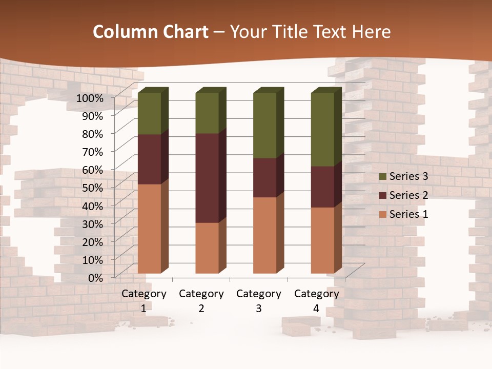 Brickwall Typography Sign PowerPoint Template