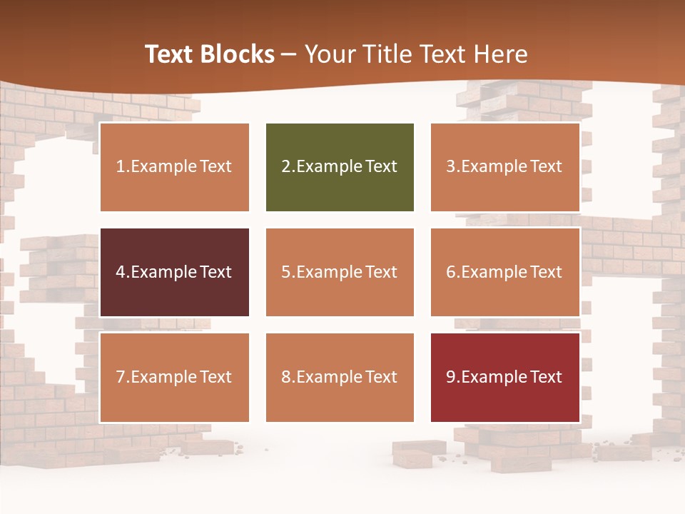 Brickwall Typography Sign PowerPoint Template